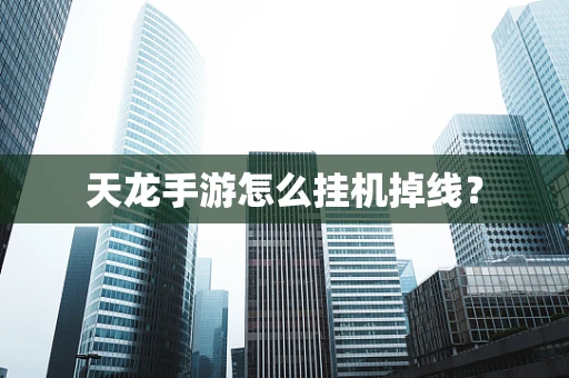 天龙手游怎么挂机掉线？