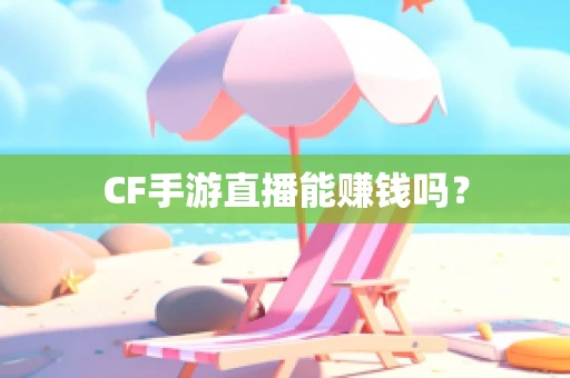 CF手游直播能赚钱吗？