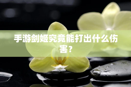 手游剑姬究竟能打出什么伤害？